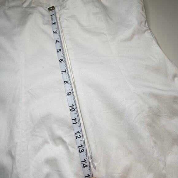 Calvin Klein sleeveless white lined pre owned dress size 10 - Picture 6 of 16